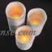 3pc Wax Flameless LED Candles with Remote by Lavish Home - Gold   568105556